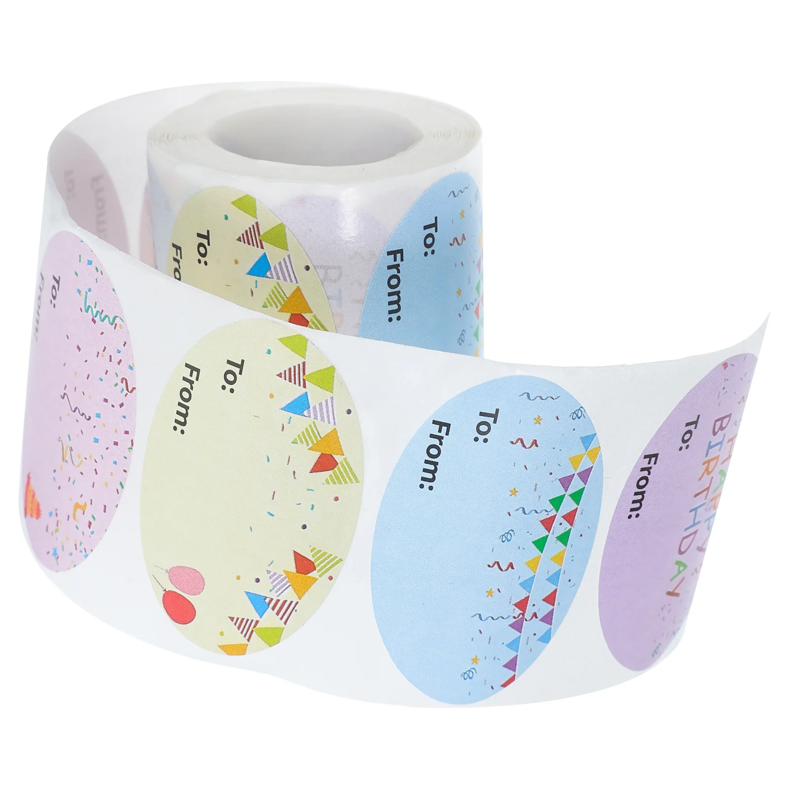 

Birthday Stickers Happy Birthday Tags Envelope Seals Kids Adults Wrapping Paper Balloon Name Labels Office Stationery Party