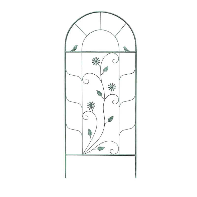 

Американский старый климатис, подставка для цветов с лозой, сетчатый экран из кованого железа, кронштейн для розы, европейский открытый сад, садоводство