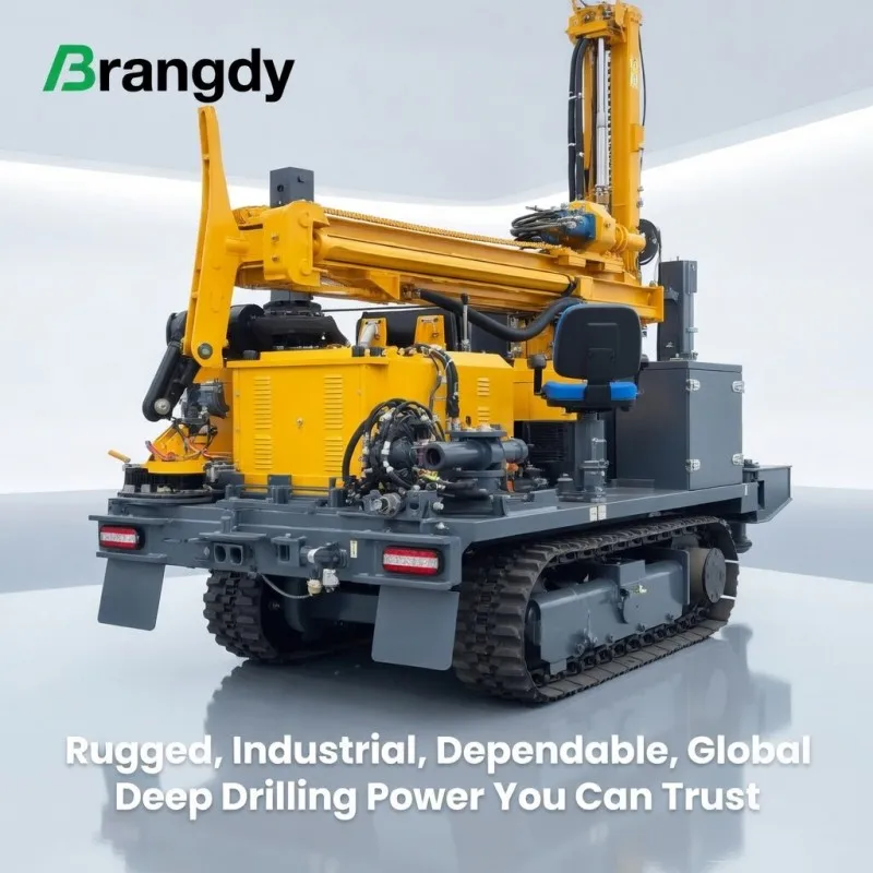 

Mini Water Well Drilling Rig Diesel Engine Full Hydraulic Trailer Mounted Deep Borehole Drilling EPA Certified For Farm