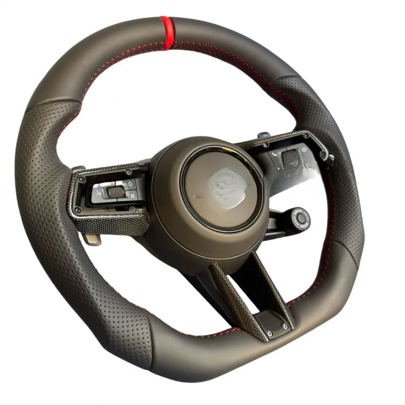 

For Porsche Cayenne/911/Macan/Panamera/718 (2010-2022) Carbon Fiber Modified New Model Steering Wheel