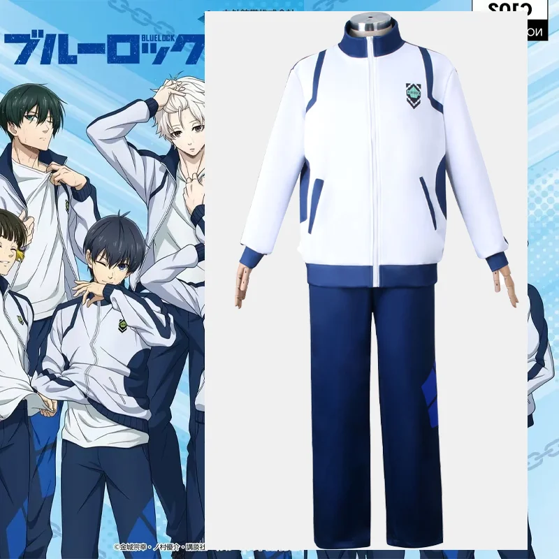 Anime Blue Lock Reo Nagi Bachira Isagi Chigiri Cosplay Costume Coat Pants Full Set Sportswear Uniform Halloween Party Clothes