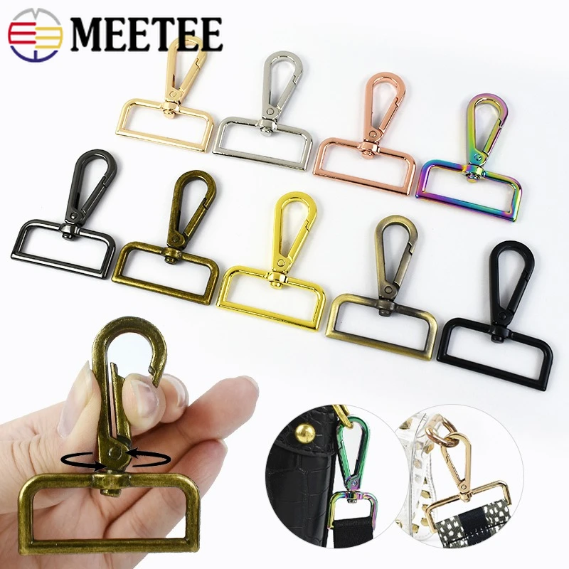 

5/10Pcs Metal Swivel Lobster Clasp Strap Ring Buckles for Bag Dog Leash Belt Clasp Keychain Snap Hooks Loops DIY Accessories