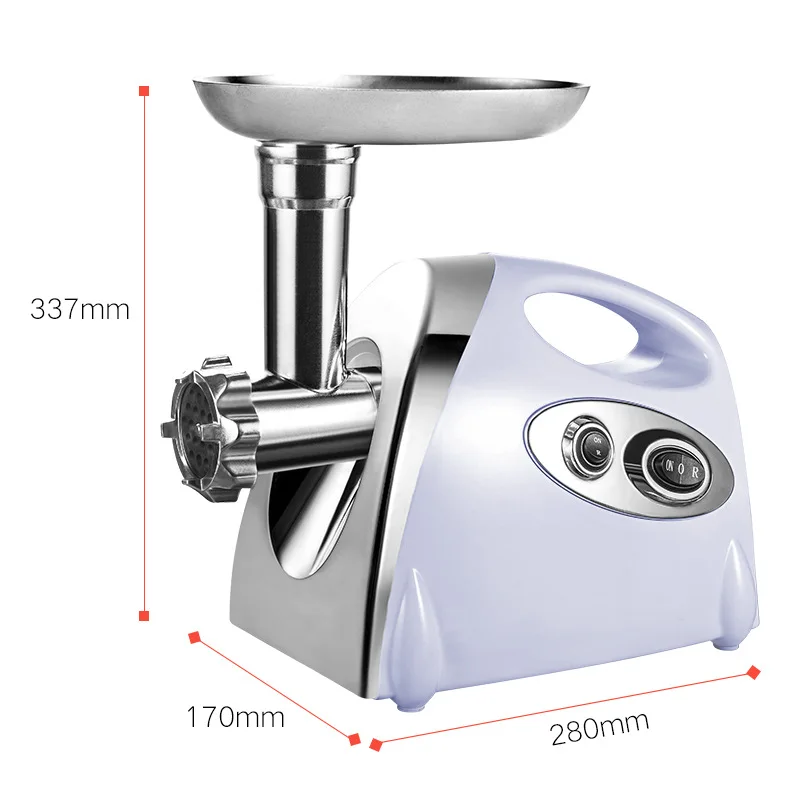 High Speed Electric Meat Grinder Stainless Steel Meat Mincer Enema Machine Sausage Stuffer Machine Household Chopper Processor