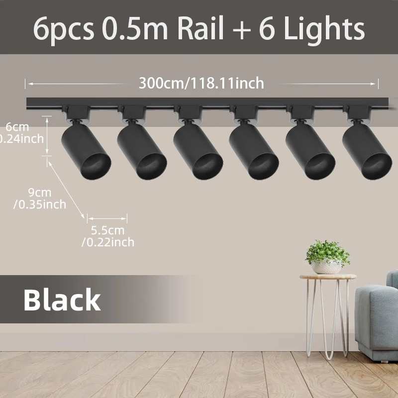 CHENBEN LED Deckenschienenleuchten Set 5