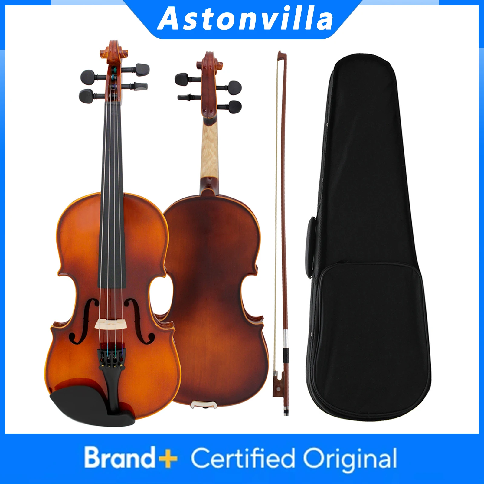 

Astonvilla AV-04 Акустическая скрипка, полноразмерная скрипка, клен, винтажный стиль, струнный инструмент с футляром, аксессуары для смычка
