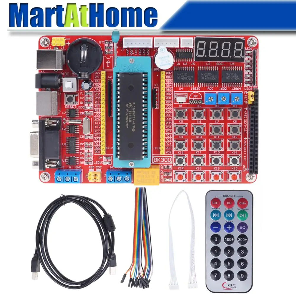 PIC Development board PIC Microcontroller Learning Board PIC16F877A BK300 + PIC 5V DC