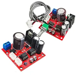 Dual NE5532 Preamplifier Board AC5-16V DC6-24V Single Power Amplifier Module Microphone Preamplifier Module Audio Op Amp Board