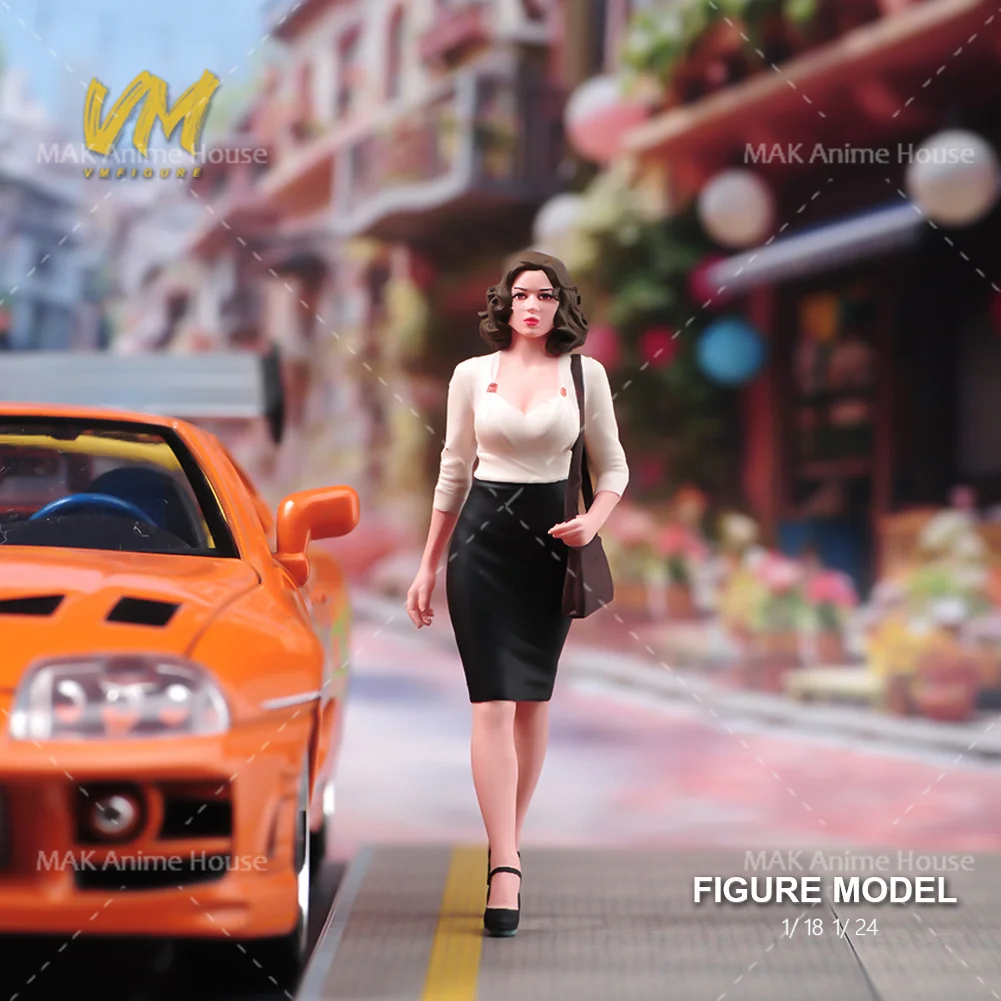 Miniatures Figures 1/87 1/64 1/43 1/24 1/18Fashionable Sexy Elegant Beauty Unpainted Model Creative Photography Scene Dolls Toys