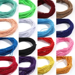 25 Yards/Lot 1mm Round Elastics Bungee Shock Cord Elastic Rope Rubber Band Strap String Cordon Shoelaces Sewing Accessories