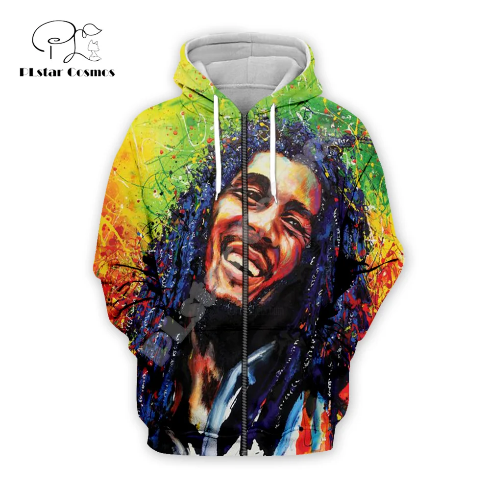 NewFashion Bob Marley Reggae Musician Rastafari Lion Tattoo Vintage 3DPrint Men/Women Pullover Harajuku Casual Jacket Hoodies 19