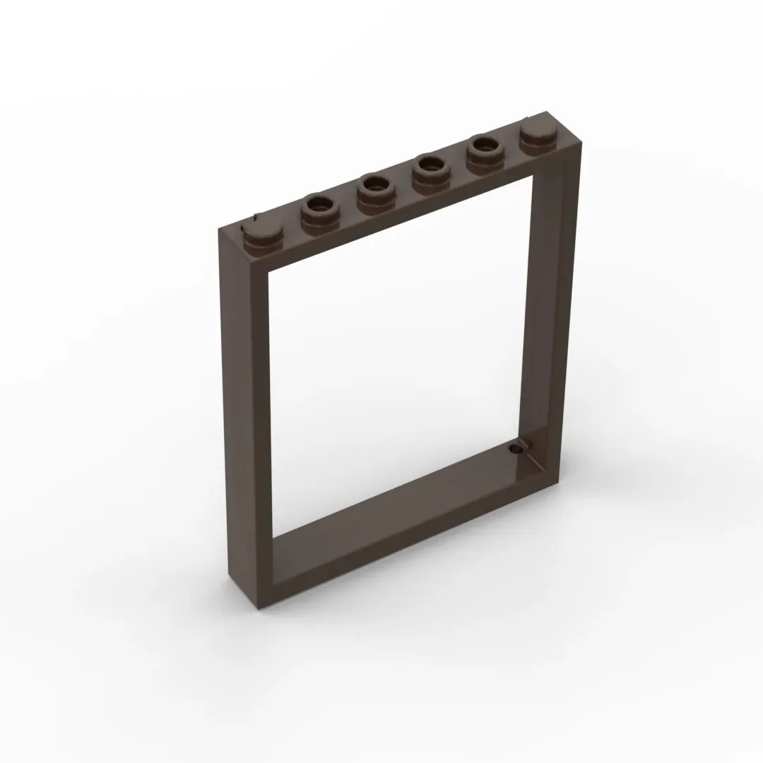 [14Pcs]【50g】 42205 Interlocking 1x6x6 Door and Window Frame,standard size blocks, DIY MOC creation parts.