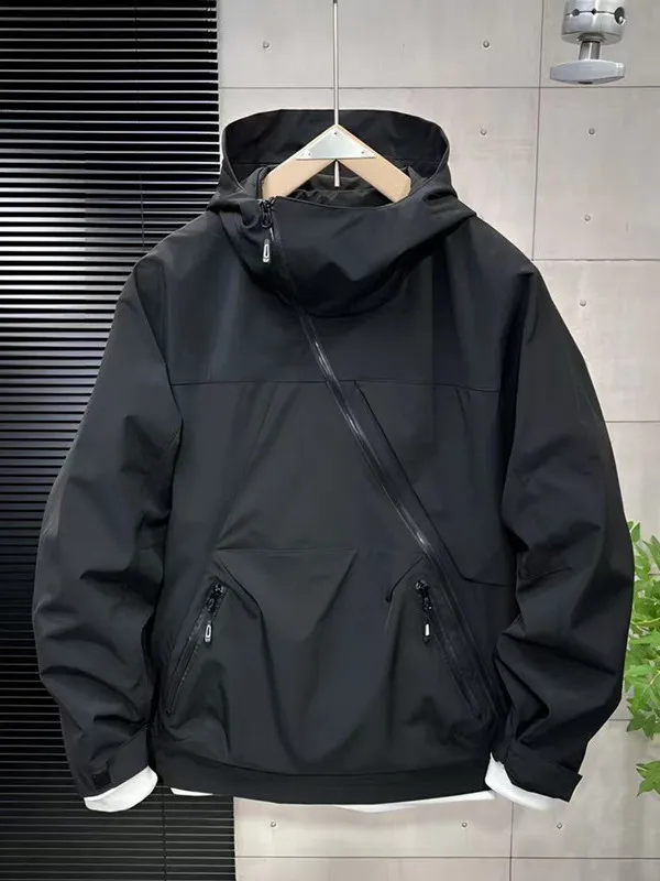 

Весенне-осенняя мужская модная рабочая одежда, куртка с крупными кетами, уличная ветровка, пальто Spor Sle, свободная посадка из полиэфирного волокна