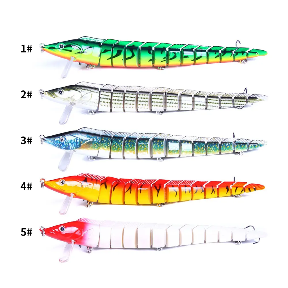 Señuelo articulado 23 cm 46 g para lucio, lubina y muskie – realista