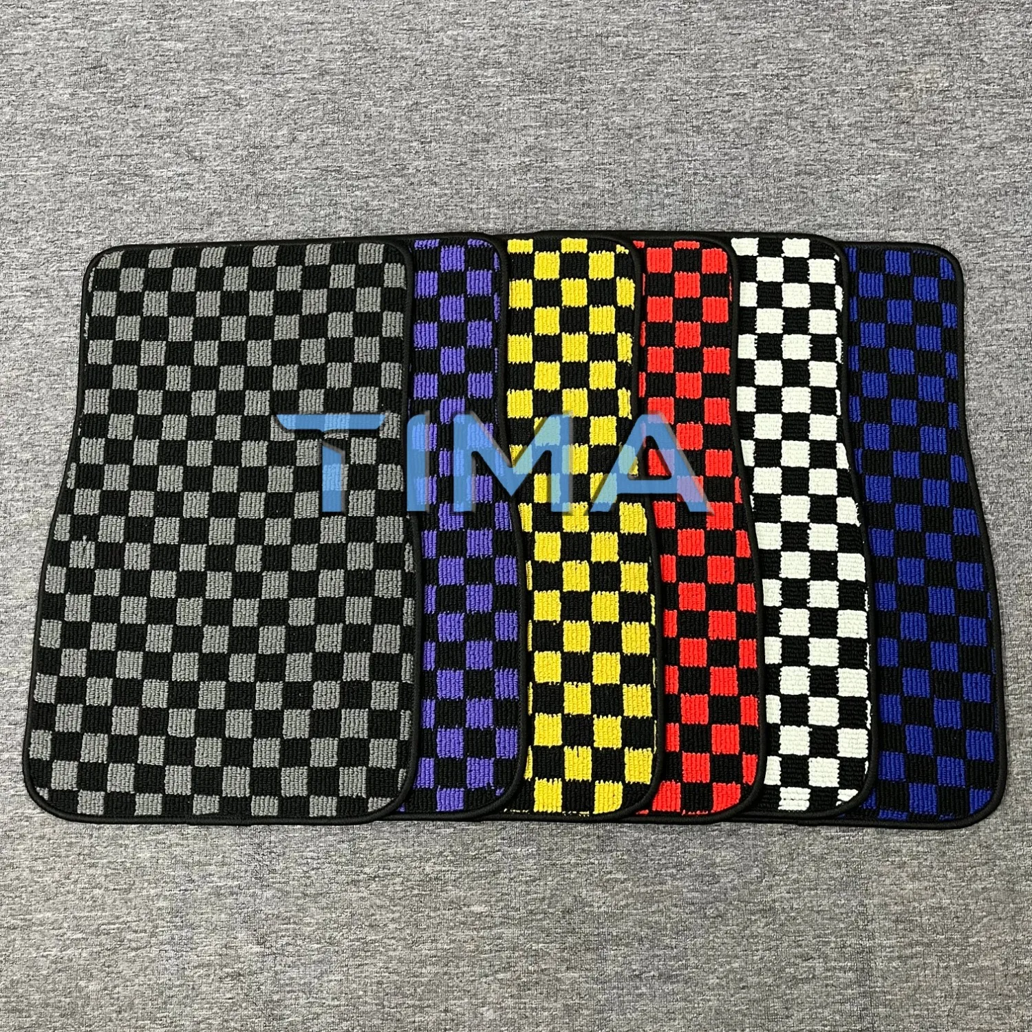 Anti-Slip Checkered Print Floor Foot Pad Mats 4PCS For BMW X1 2009 2015 E84 left Hand Driveor view 6
