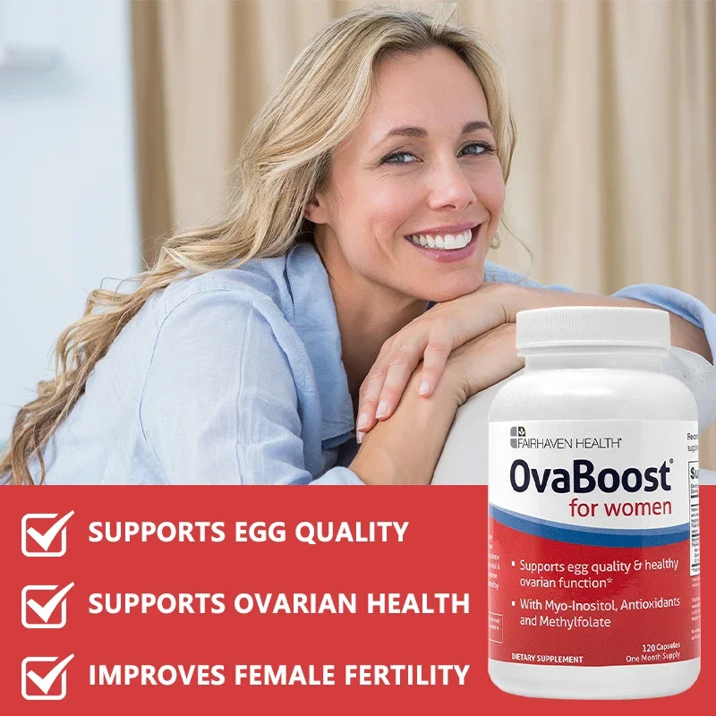 Inositol, Folic Acid, CoQ10 Extract, Antioxidants - Supports Ovulation, Egg Quality, Cycle Regularity