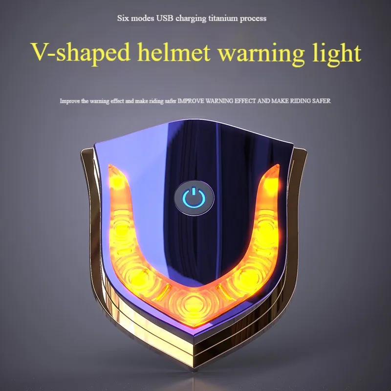 

Electric Bike Helmet Taillights USB Charging Motorcycle Side Box Warning Lights Mountain Bike Taillights Riding Equipment