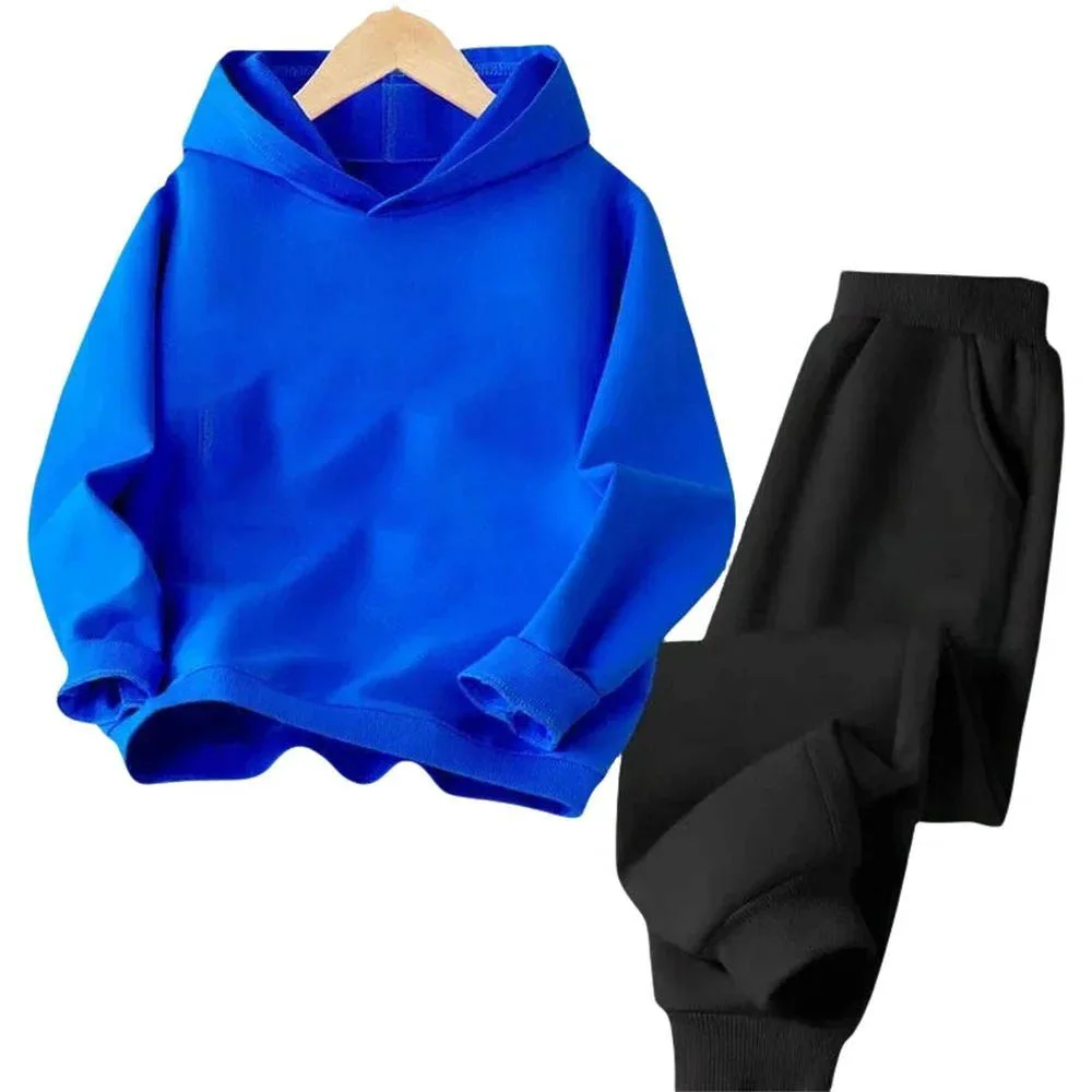 Set di Felpe con Cappuccio per Ragazzi e Ragazze, Felpe e Cappelli in Pile Casual e alla Moda per Bambini, Stili Autunno e Inverno