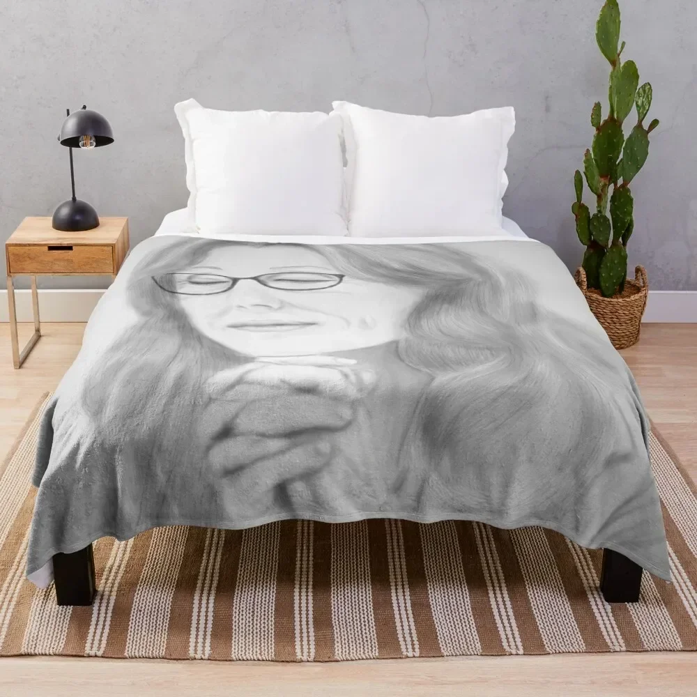 

Laura Roslin Praying Throw Blanket blankets ands Retros For Sofa Thin christmas gifts Blankets