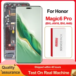 Bilashmart Original 6.8 Honor Magic6 Pro LTPO OLED Display Touch Screen Digitizer Assembly Magic 6 Pro BVL AN16 LCD Replacement Parts