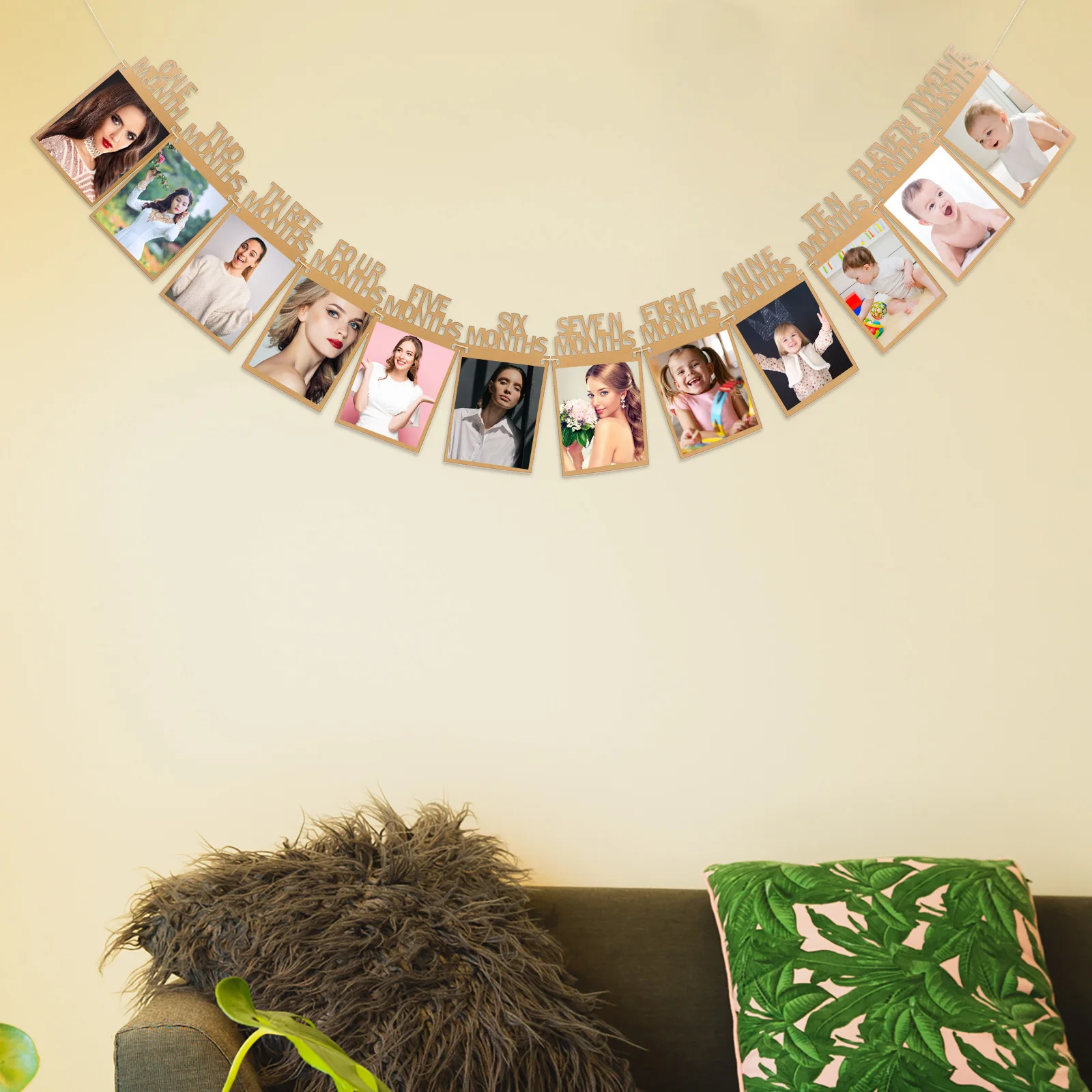 

Photo Frame Hanging Flag Birthday Banner Decoration Decorations Happy Flags Picture