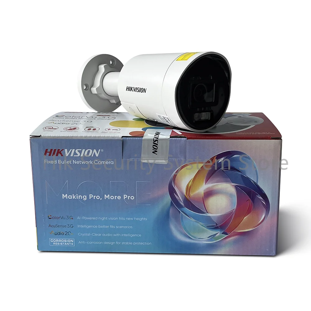 H​ikvision DS-2CD2047G3-LI2UY/SL 4MP Smart Hybrid Light with ColorVu Mini Network Camera POE Pro Series Acusense 3.0 IP Camera