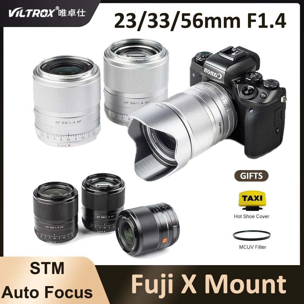 

VILTROX 23 мм 33 мм 56 мм X Крепление объектива F1.4 APS-C AF Автофокус Большая диафрагма основной объектив для Fuji Fujifilm XT3 XT10 XT20 XE1 XS10