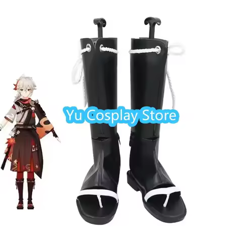 Kaedehara Kazuha Cosplay Shoes Game Genshin Impact Cosplay Prop Halloween Carnival Boots Custom Made