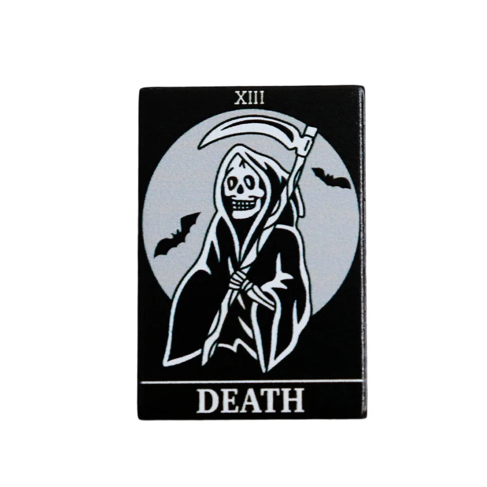 Horror-Fledermaus-Schädel-Dekorationsbrosche, dunkler Tod, Schädel mit Sich, Emaille-Anstecker, Halloween-Geschenk, Abzeichen, Modeschmuck, Rucksack-Dekoration – Detail 1
