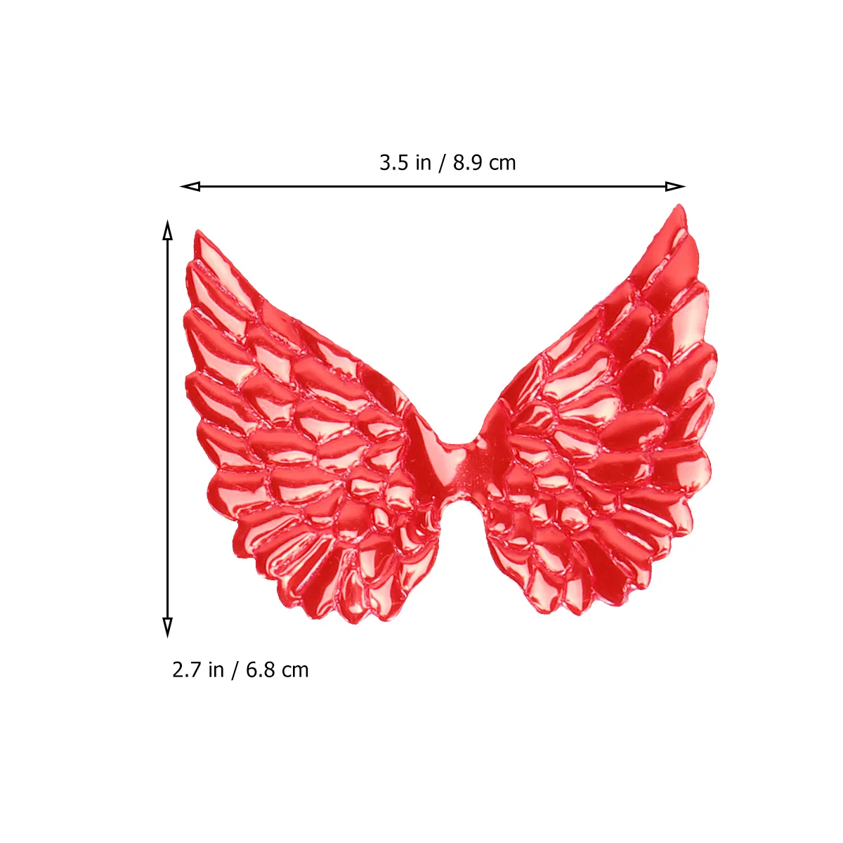 

30pcs Pu Angel Wing Children Hair Accessories Diy Craft Material For Clothing Jeans Jackets Bags Embroidered Patches Decor
