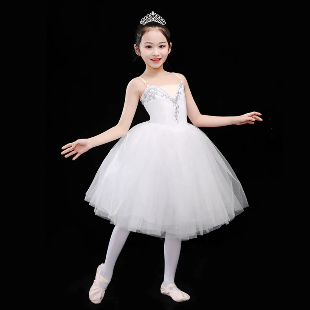 

Tutu Ballet Leotards for Girls Dress Dance Wear Kids Clothes Princess Stage Performance Costume Children Clothing Party Elegant