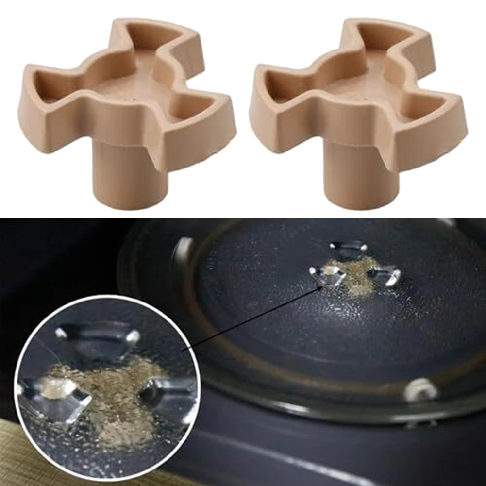 

2pcs Rotating Core Microwave Oven Turntable Coupler Turntable Coupler Replacement Tray Connecting Shaft Microwaves Accessories