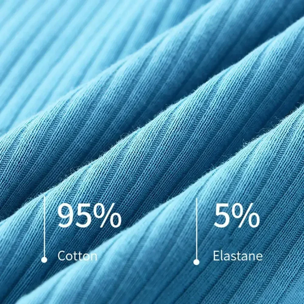 1PCS/3PCS/9PCS Men Boxer Shorts Low-rise Solid Color Ribbed Panties Underpants