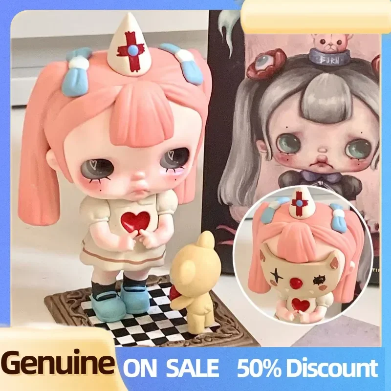 Echte Popmart Tinytiny Proloog Series Figuren Blind Box Tinytiny Dark Wind Toy Gift Schattige popfiguren Toy Mystery Box Gift