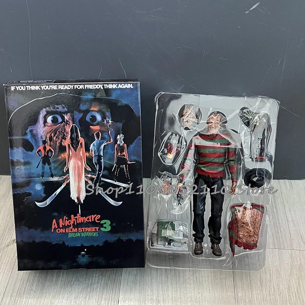 NECA Freddy Krueger Action Figure Trick R Treat Sam Figure Freddy's Revenge Horror Model Toy Halloween Christmas Gifts
