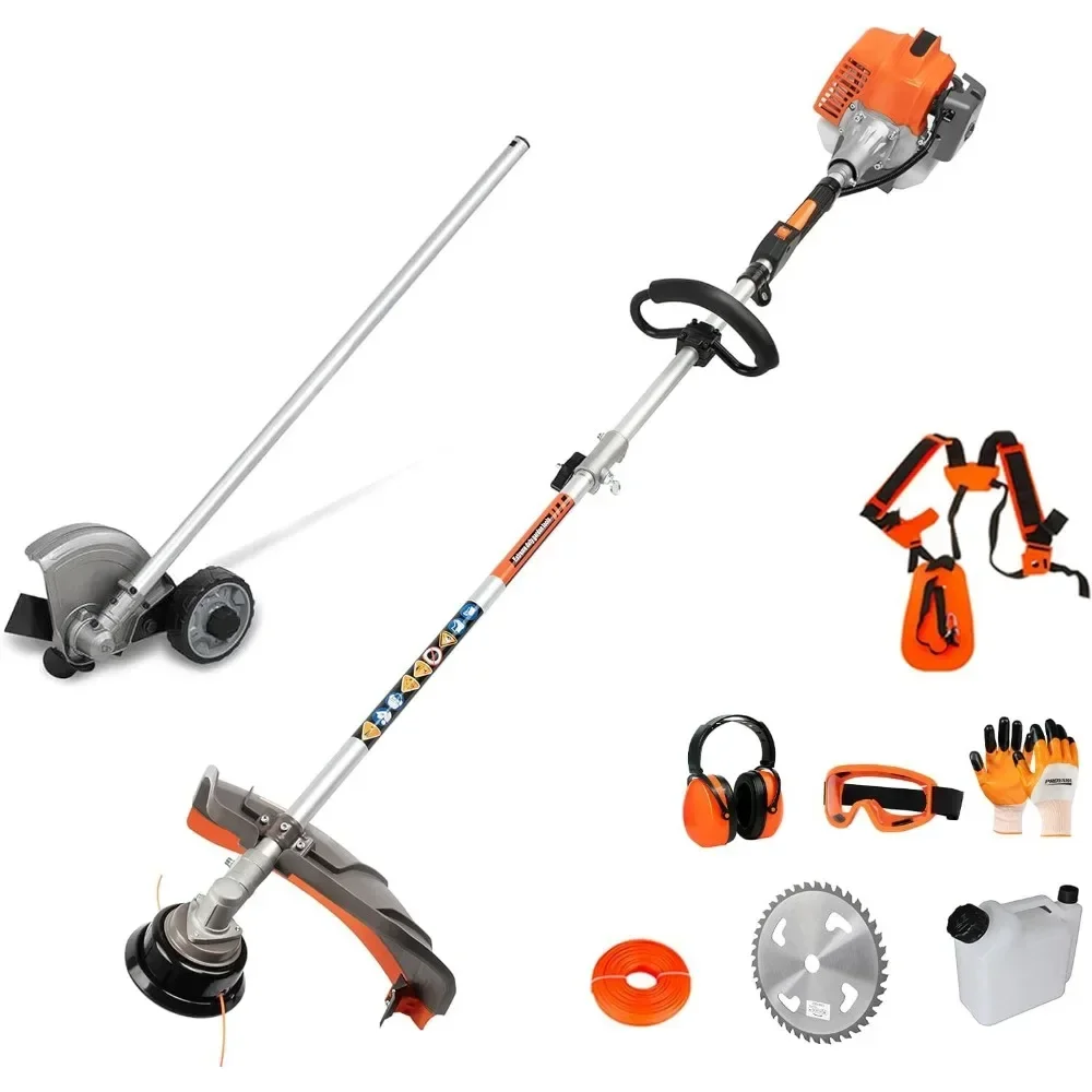 

y for Weed Eater/Wacker Gas Powered, 2-Cycle Gas String Trimmer/Edger, 3 in 1 Brush Cutter with 17’’ Cutting Path