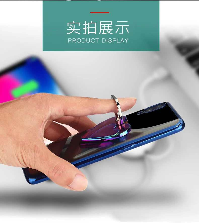 【 Rechargeable 】 Original Heart-Shaped Phone Holder Lighter Subculture Y2k Jirai Kei Light Luxury Niche Lighter
