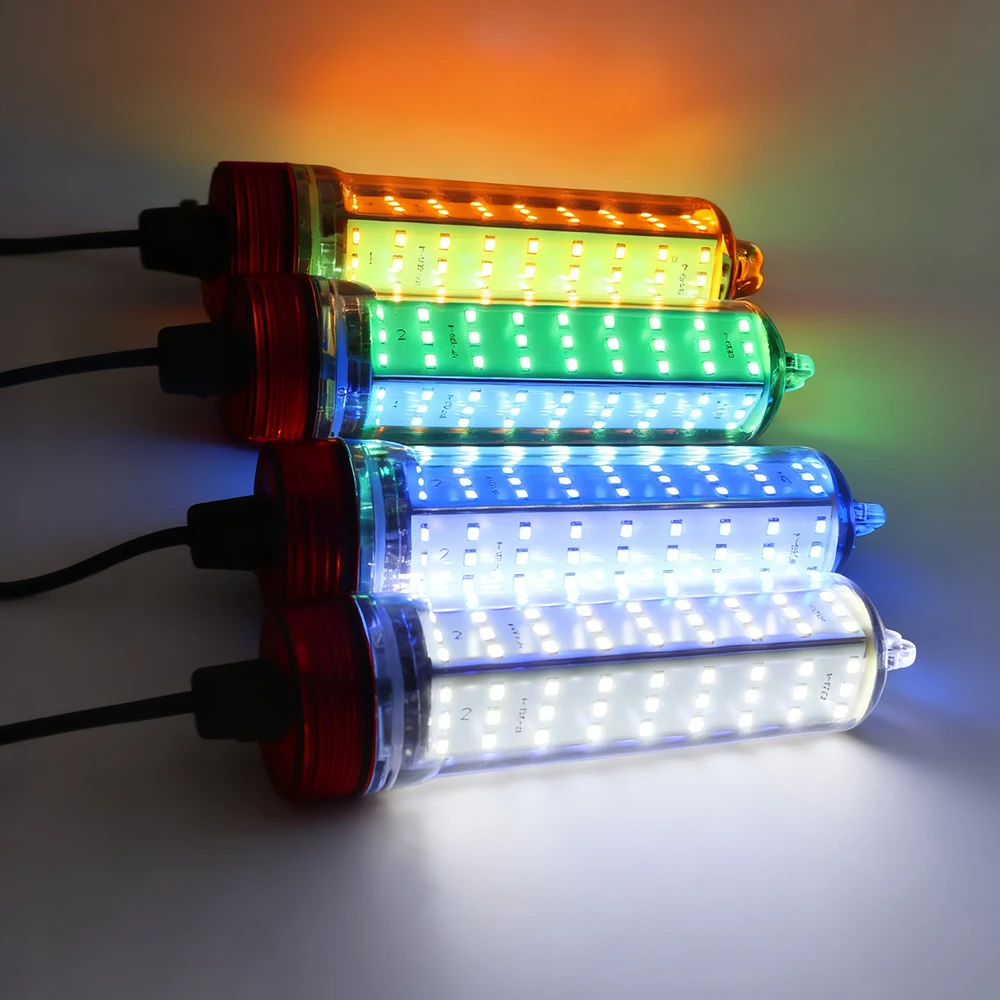 55w水中集魚灯-12v-85v-常時点灯ルアーライト-釣り餌照明-夜釣りに不可欠な釣り用具