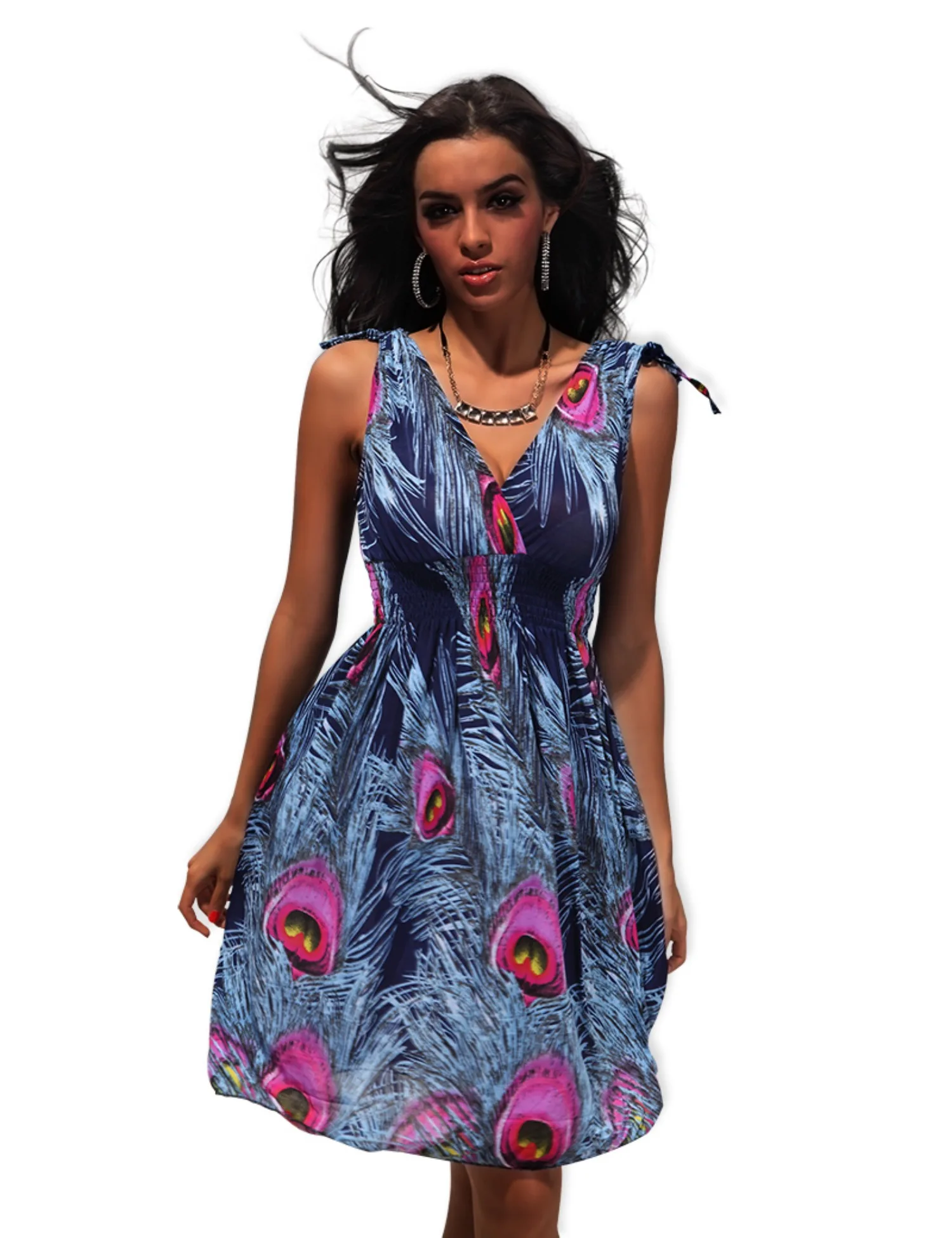 Robe longue d'été style Boho pour femmes, décontractée, sans manches, col carré, florale, Aline, smockée, robes de plage, 2025