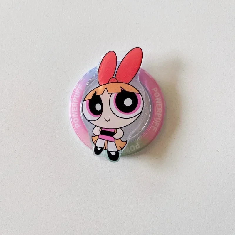 حامل الهاتف المحمول المغناطيسي الفتيات Powerpuff الكرتون لطيف ، ومناسبة لحالة اي فون