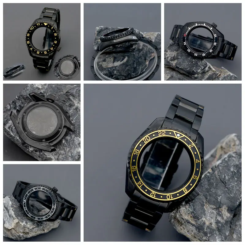 

Men's Watch Black Case Fit SPB185/187 Diver Watch Japan NH35 NH36 Automatic Movement 200M Waterproof Sapphire Crystal Watch