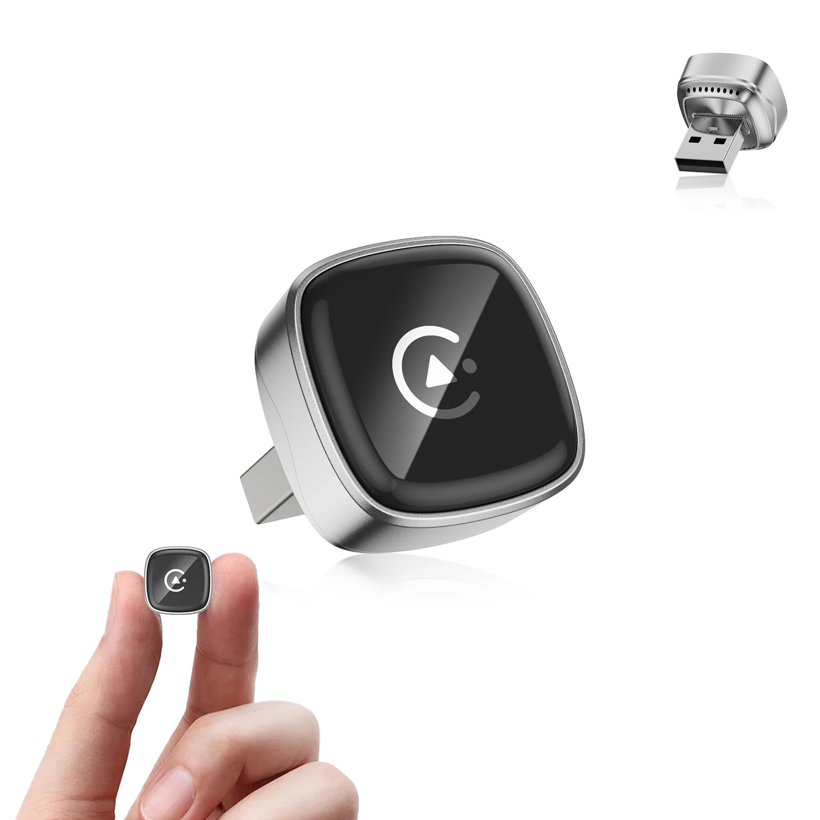 

Беспроводной адаптер CarPlay и автоключ Android, быстрое автоматическое подключение, сверхкомпактный и портативный беспроводной конвертер CarPlay Plug-&Play