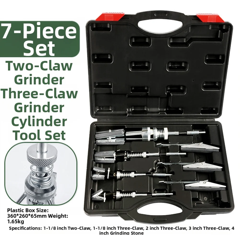 

7PCS Cylinder Hone Tool Set, 3/4 To 7" Adjustable Cylinder Honing Grinding Tool For Various Vehicles Including Cars, Motorcycles