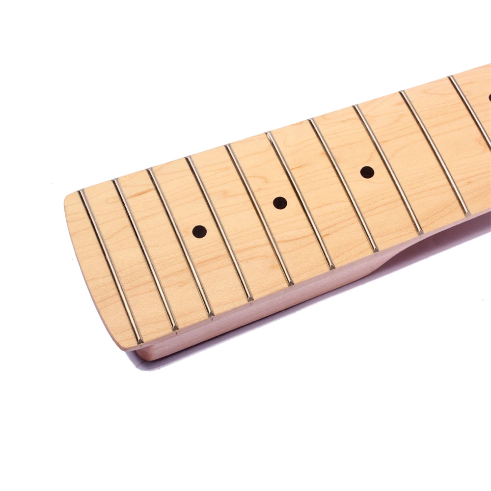 21 Bünde Inlay Dots 5 Saiten E-Bass Hals Ahornholz Musikinstrumente Teile Zubehör – Detail 4