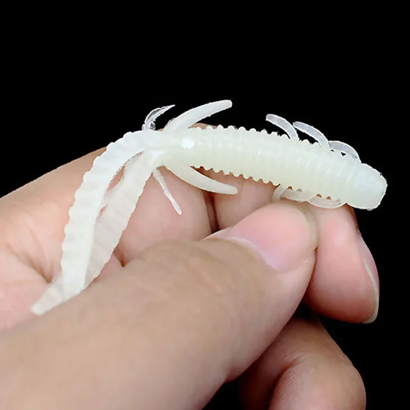 5 Pcs 7.2cm 1.8g Shrimp Larva Soft Bait Worm Smell Fishy Silicone Jigs Wobblers Fishing Lures for Bass Carp Artificial Swimbait image 5