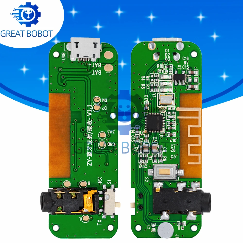 Bluetooth-compatible Transmitting And Receiving Module Stereo 5.0 Audio Receiving Transmitter Headphone Power Amplifier