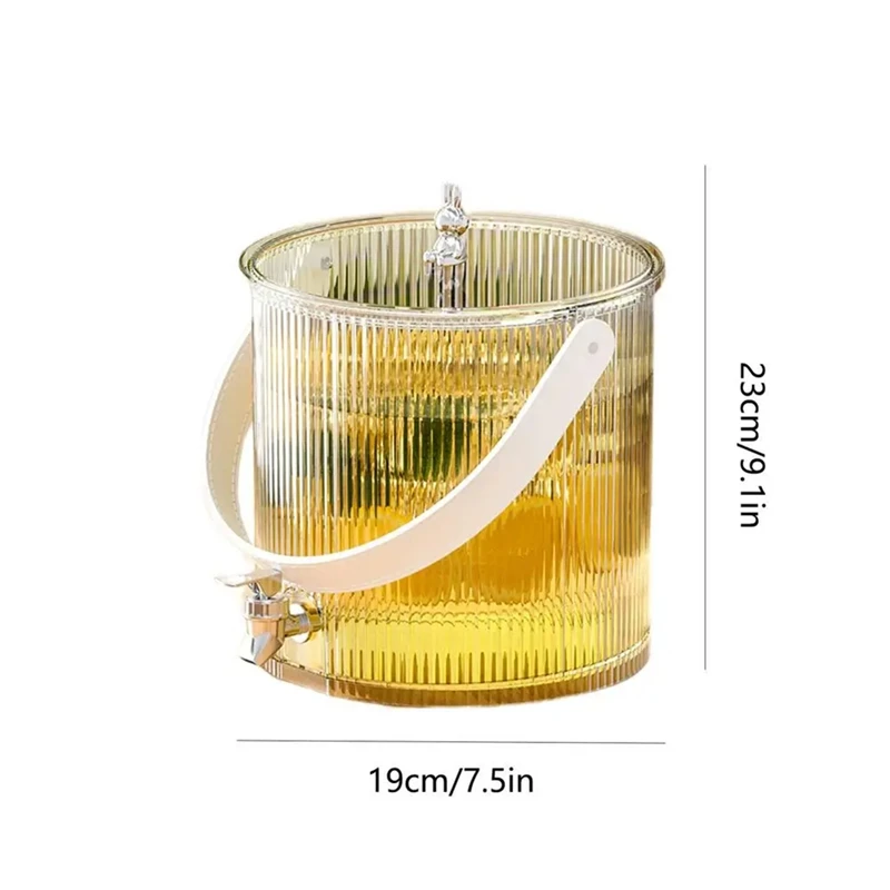 Dispensador de bebidas para geladeira, recipiente de bebidas 3,5l, torneira à prova de vazamento incluída, dispensador de bebidas para suco