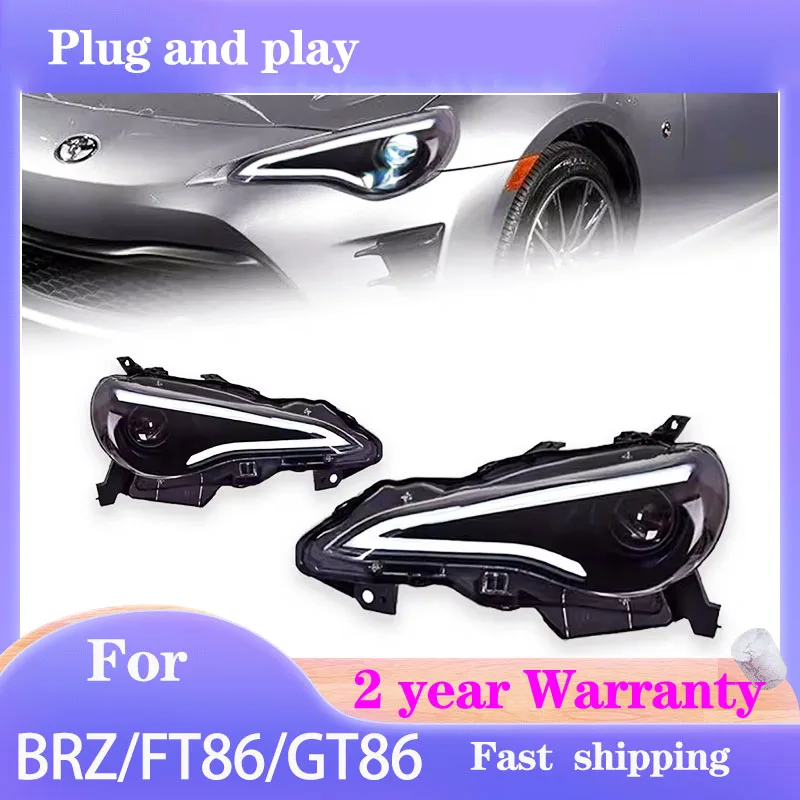 

Car Styling for Toyota GT86 Front Light 2012-2020 FT86 Headlight DRL Turn Signal Low High Beam Projector Lens