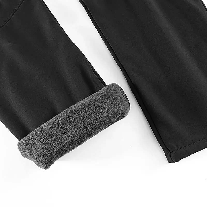 Winterfleecebroek voor heren Warm waterdicht Winddicht Softshell-broek Kamperen Trekking Skiën Bergbeklimmen Regenbroek