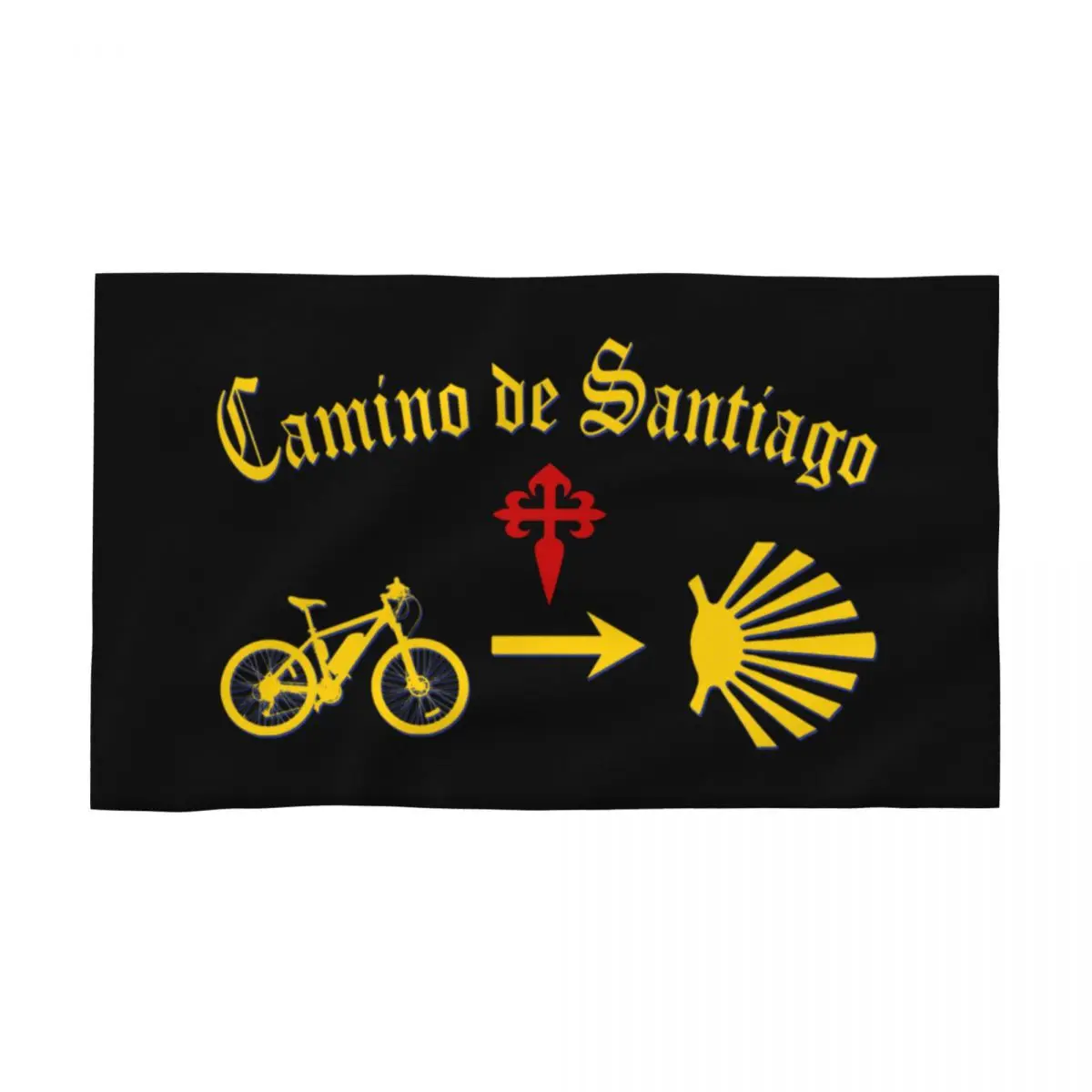Buen Camino De Santiago Toalla Algodón Compostela Peregrino Playa Piscina Toallas de baño