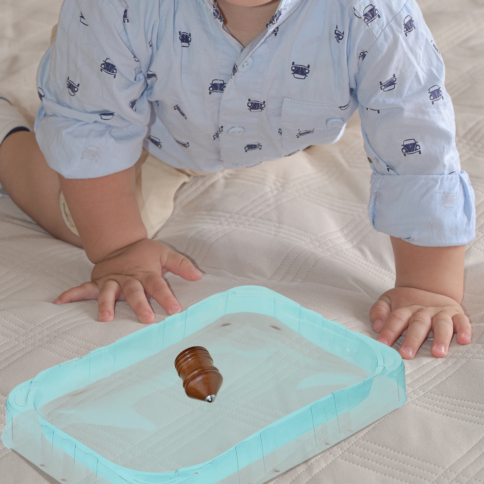

Gyro Duel Disk Game Tray Spinning Board Plate Training Blue Exerciser